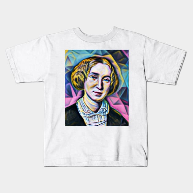 George Eliot Portrait | George Eliot Artwork 4 Kids T-Shirt by JustLit